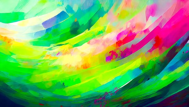 Unleash your imagination with an abstract background filled with a diverse range of generated pastels in wide semi-circular lines, AI generated