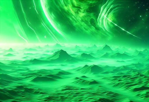 Green Cosmic Gas Background