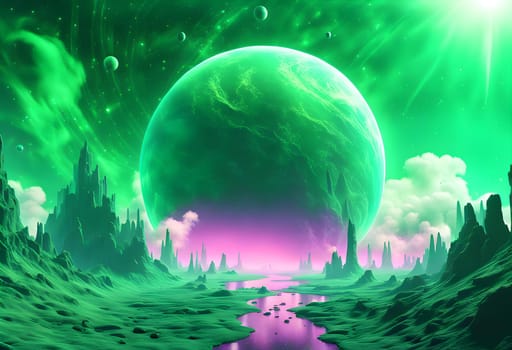 Green Cosmic Gas Background