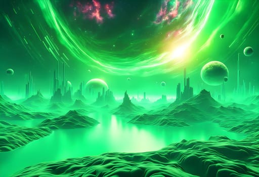 Green Cosmic Gas Background