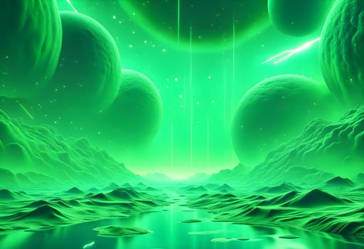 Green Cosmic Gas Background