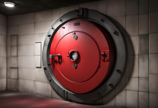 Round machine or bunker door