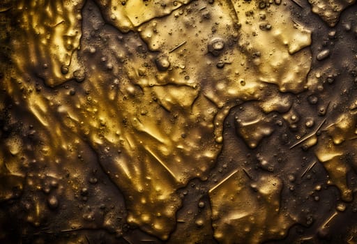 golden metal rough surface