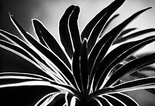 Abstract monochrome black photo. ai generated