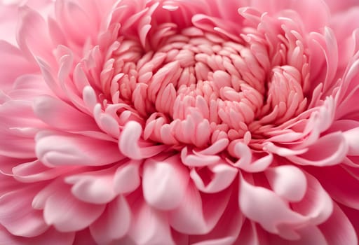 Pink flower bud petals close-up. Ai generated