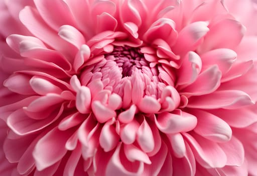 Pink flower bud petals close-up. Ai generated