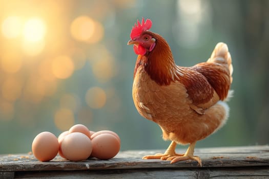 hen, hatching the egg, eggs at the farm, chicken and eggs.