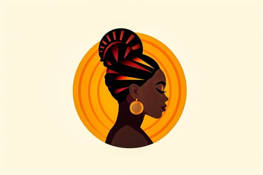 Engage with a vibrant cartoon girl sporting dreadlocks, embodying the spirit of World Afro Day in a lively and inclusive logo design.