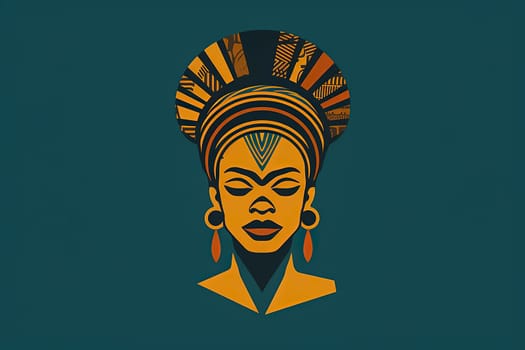 Captivate audiences with an iconic African woman logo, symbolizing strength, beauty, and cultural heritage in a single striking image.