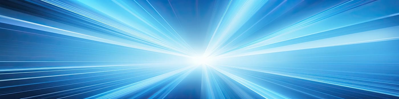 Abstract backgroudn igital image of light rays stripes lines with a blue light background as banner