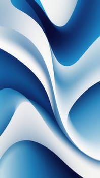 A gradient wallpaper with Distorted shapes using white and mediumslateblue gradient colors. Generative AI.