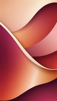A gradient wallpaper with Flared shapes using maroon and seashell gradient colors. Generative AI.