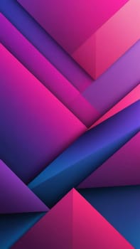 A gradient wallpaper with Trapezoidal shapes using fuchsia and midnightblue gradient colors. Generative AI.