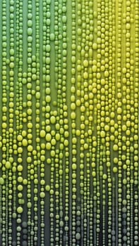 A gradient wallpaper with Beaded shapes using gray and yellowgreen gradient colors. Generative AI.