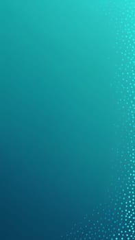 A gradient wallpaper with Dotted shapes using teal and mediumturquoise gradient colors. Generative AI.