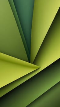 A gradient wallpaper with Folded shapes using olive and darkolivegreen gradient colors. Generative AI.