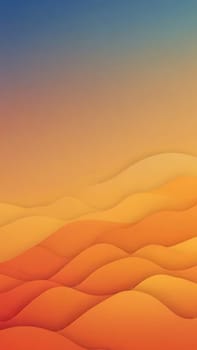 A gradient wallpaper with Fluted shapes using orange and snow gradient colors. Generative AI.