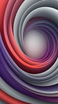 A gradient wallpaper with Toroidal shapes using gray and mediumvioletred gradient colors. Generative AI.
