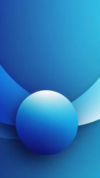 A gradient wallpaper with Spherical shapes using blue and dodgerblue gradient colors. Generative AI.