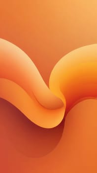 A gradient wallpaper with Meander shapes using orange and bisque gradient colors. Generative AI.