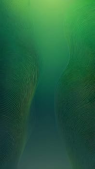 A gradient wallpaper with Guilloche shapes using green and darkgray gradient colors. Generative AI.