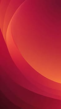 A gradient wallpaper with Parabolic shapes using maroon and crimson gradient colors. Generative AI.