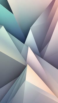 A gradient wallpaper with Prism shapes using gray and ghostwhite gradient colors. Generative AI.