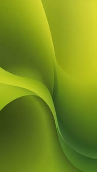 A gradient wallpaper with Distorted shapes using olive and palegreen gradient colors. Generative AI.