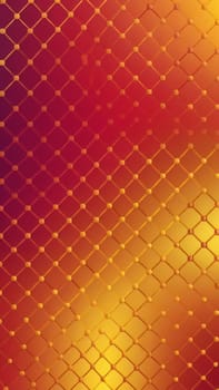 A gradient wallpaper with Fret shapes using maroon and goldenrod gradient colors. Generative AI.