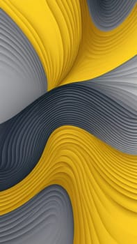 A gradient wallpaper with Concentric shapes using yellow and lightslategray gradient colors. Generative AI.