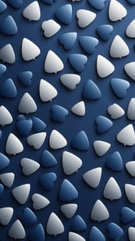A gradient wallpaper with Plectrum shapes using navy and dimgray gradient colors. Generative AI.