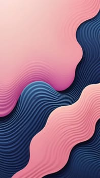 A gradient wallpaper with Dimpled shapes using navy and lightpink gradient colors. Generative AI.
