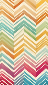A gradient wallpaper with Zigzag shapes using white and ivory gradient colors. Generative AI.