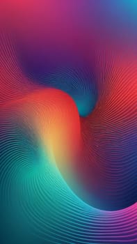 A gradient wallpaper with Guilloche shapes using aqua and mediumvioletred gradient colors. Generative AI.