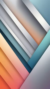 A gradient wallpaper with Trapezoidal shapes using silver and papayawhip gradient colors. Generative AI.
