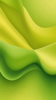 A gradient wallpaper with Sigmoid shapes using lime and lemonchiffon gradient colors. Generative AI.