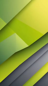 A gradient wallpaper with Segmented shapes using lime and dimgray gradient colors. Generative AI.