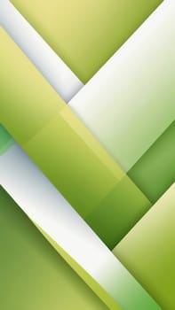 A gradient wallpaper with Segmented shapes using white and limegreen gradient colors. Generative AI.