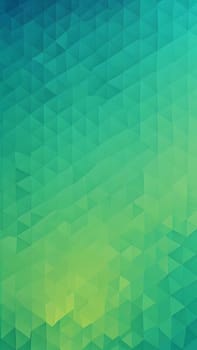 A gradient wallpaper with Tessellated shapes using teal and springgreen gradient colors. Generative AI.