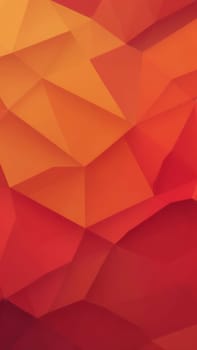 A gradient wallpaper with Pentagonal shapes using red and sienna gradient colors. Generative AI.