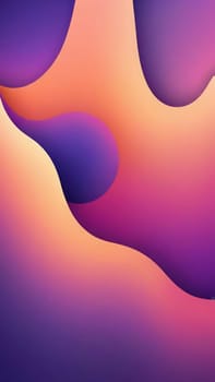 A gradient wallpaper with Ogee shapes using purple and lightsalmon gradient colors. Generative AI.