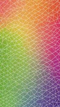 A gradient wallpaper with Mosaic shapes using lime and lavenderblush gradient colors. Generative AI.