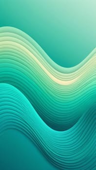A gradient wallpaper with Meander shapes using teal and mintcream gradient colors. Generative AI.