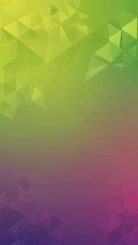 A gradient wallpaper with Diamond shapes using lime and mediumpurple gradient colors. Generative AI.