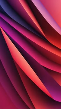 A gradient wallpaper with Folded shapes using red and darkmagenta gradient colors. Generative AI.