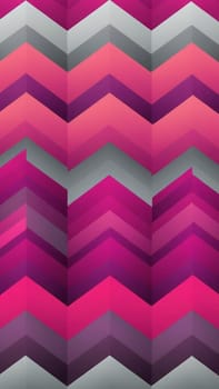 A gradient wallpaper with Chevron shapes using fuchsia and grey gradient colors. Generative AI.