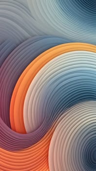 A gradient wallpaper with Concentric shapes using gray and papayawhip gradient colors. Generative AI.