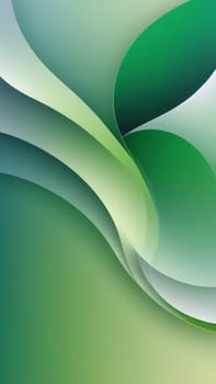 A gradient wallpaper with Hollow shapes using silver and lawngreen gradient colors. Generative AI.