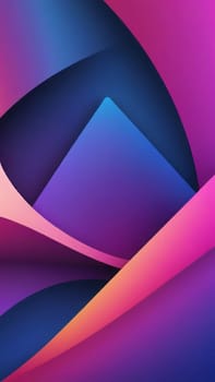 A gradient wallpaper with Multilobed shapes using navy and magenta gradient colors. Generative AI.