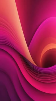 A gradient wallpaper with Distorted shapes using maroon and magenta gradient colors. Generative AI.